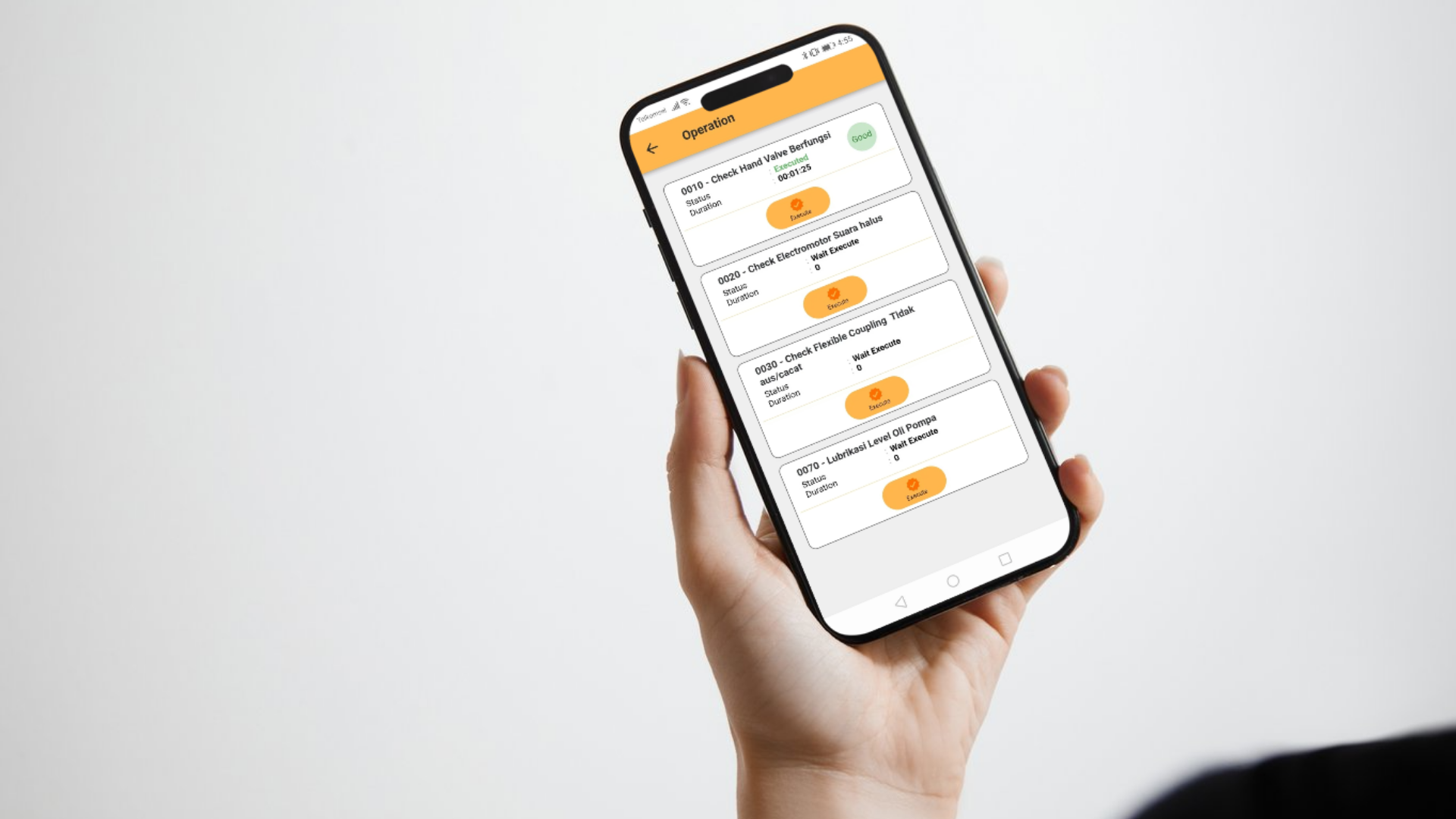 mobile maintenance application
